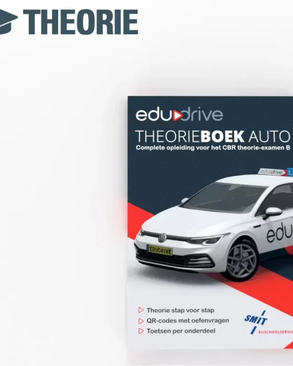 Edudrive Auto Theorieboek B – compleet en online ondersteund met QR-codes voor het CBR-theorie-examen