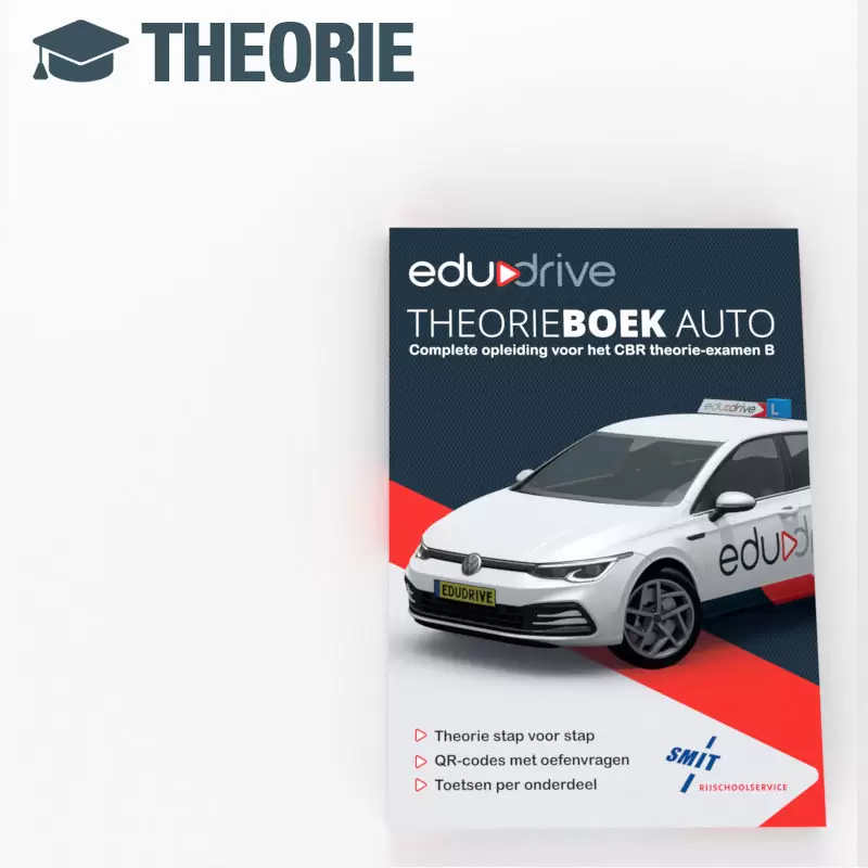 Edudrive Auto Theorieboek B – compleet en online ondersteund met QR-codes voor het CBR-theorie-examen