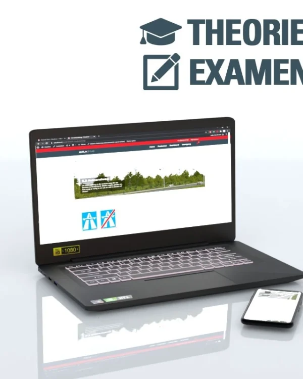 Motor theorie online leren voor rijbewijs A met Edudrive pakket, inclusief oefenvragen en examentraining