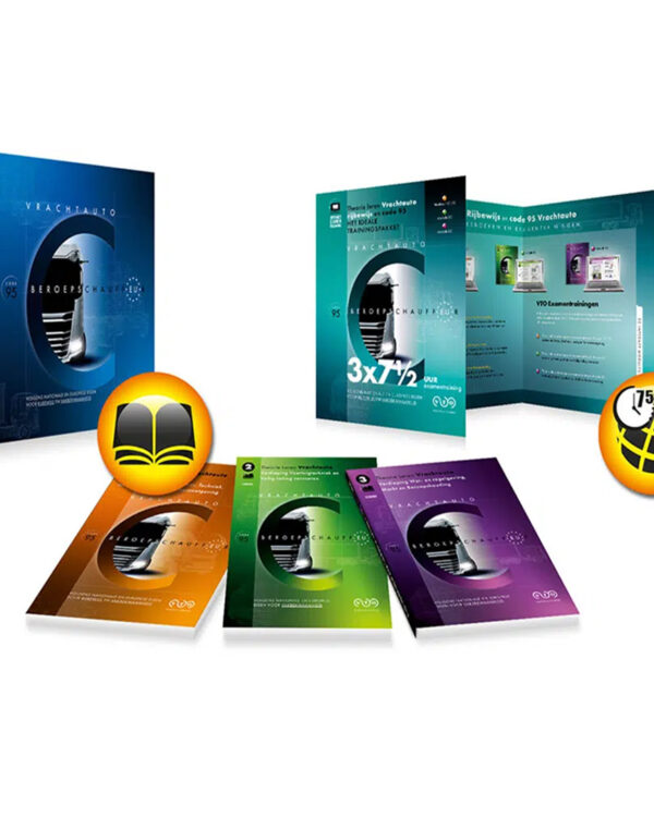 Compleet vrachtwagen theorie pakket met code 95 inclusief theorieboeken en online examentraining
