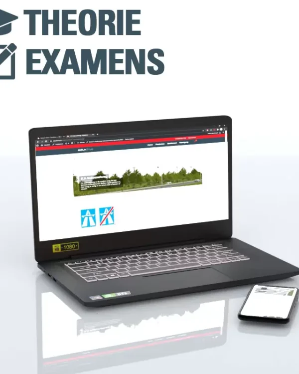 Trekker theorie online leren met EDUDRIVE cursus en oefenexamens