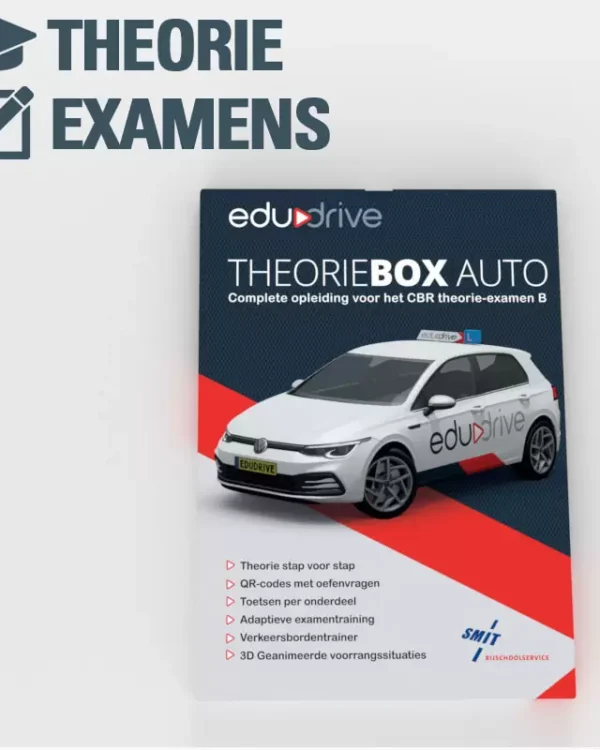 Edudrive theoriepakket auto met theorieboek en online codekaart voor rijbewijs B