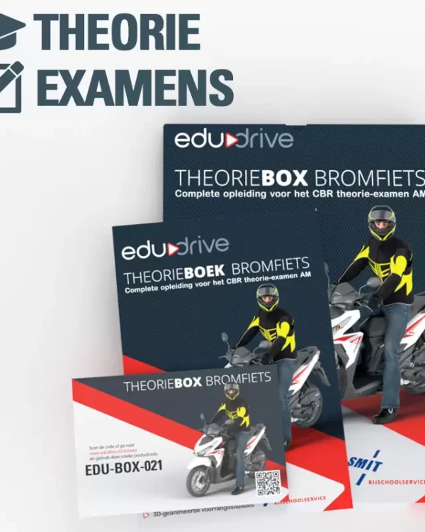 Edudrive scooter theorieboek en online oefenexamens voor het CBR bromfiets theorie-examen